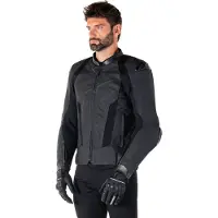 Alpinestars Missile V3 Airflow perforierte Motorrad Lederjacke, schwarz, 60
