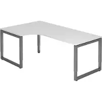 Hjh OFFICE PRO REGO 82 G - 200 x 120 höhenverstellbar Weiß/Graphit