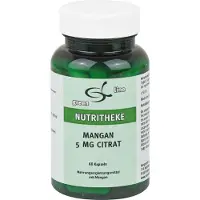 11 A Nutritheke GmbH Green Line Nutritheke Mangan 5 mg Citrat Kapseln, 60 St. Kapseln