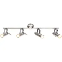 Globo Lighting LED Deckenstrahler, Chrom, Spots bewegliche, L 68 cm