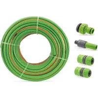 Vito Geflochtenes Bewässerungsrohr 50 Meter Durchmesser 25 mm 1"+ 4 Zubehör Durchmesser 25 mm Komplett