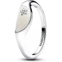 Pandora 193325C01 Siegelring für Damen Halbiert Emaille Silber