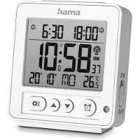 Hama 00185894, Digitaler Wecker, Weiß, Drinnen, Erwachsener, Junge/Mädchen, LCD