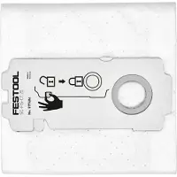 Festool 577484, Zylinder-Vakuum, Staubbeutel, Weiß, Fleece, L, M, CT 25