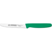 Johannes Giesser Messerfabrik Giesser Universalmesser 11 cm Wellenschliff Grün