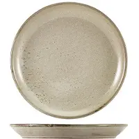 Genware Terra Porcelain Grey Coupe Teller 24 Cm