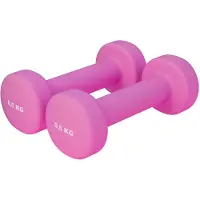 Gorilla Sports 100530-00037-0093, Kurzhantel mit festem Gewicht, Eisenguss, Vinyl, 1 kg, 2 Stück(e)