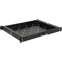 SHOWGEAR 1U Sliding Rack Mount Shelf Für FSM/FSG/WMF/WMH-Serie