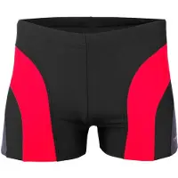 Crowell Bademode für Herren Sykes col.01 schwarz-rot-grau (XL)