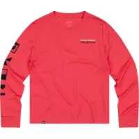 Mons Royale - T-shirt aus Merinowolle &ndash; Damen / Frau &ndash; Icon Merino T-Shirt W - Icon Merino LS W Watermelon für Damen aus Wolle - Größe S -