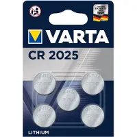 Varta Batterie CR2025 Lithium im 5er Sparpack