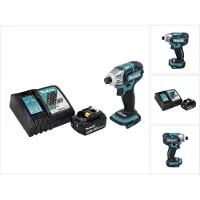 Makita DTS 141 RG1 Akku Impulsschrauber 18 V 40 Nm 1/4" Brushless + 1x Akku 6,0 Ah + Ladegerät