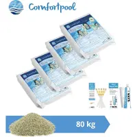 Pool Improve Comfortpool Glasperlen - Passend für Sandfilterpumpe - 80 kg & WAYS Schrubbbürste