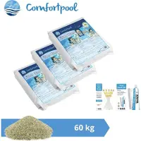 Pool Improve Comfortpool Glasperlen - Passend für Sandfilterpumpe - 60 kg & WAYS Schrubbbürste