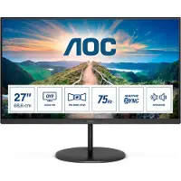 AOC V4 Q27V4EA, 68,6 cm (27"), 2560 x 1440 Pixel, 2K Ultra HD, LED, 4 ms, Schwarz