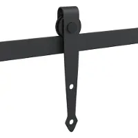 vidaXL Mini Schiebetürbeschlag Set für Schranktüren 122 cm Kohlenstoffstahl