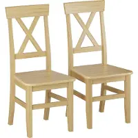 Erst-Holz Küchenstühle Doppelpack Massivholzstühle 2x Esszimmerstuhl Kiefer 90.71-23-D