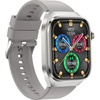 INF Smartwatch mit EKG, Herzfrequenz, Blutdruck, Schlaf, Schrittzähler Grau