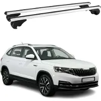Omtec Dachträger Grundtäger für Skoda Kamiq 2019-2025 75kg Aluminium Silber 2 tlg