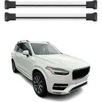 Omac Dachträger Grundtäger für Volvo XC90 mk1 2002-2014 75kg Aluminium Silber 2 tlg
