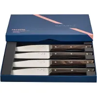 Opinel Facette Dark Ash, Tischmesserset 4-teilig