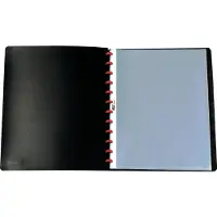 Herlitz Sichtbuch EasyFix, DIN A4, mit 20 Hllen, schwarz
