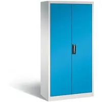 C+P Werkstattschrank mit 6 Schubladen | HxBxT 195x93x50cm | Lichtgrau/Lichtblau von PROREGAL