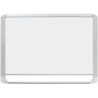BI-Office Mastervision emailliertes Whiteboard, hellgrau glänzender Rahmen, 180X120cm