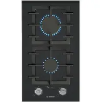 Bosch Serie 8 PRB3A6I40, Schwarz, Integriert, 30 cm, Gaskochfeld, Glaskeramik, 2 Zone(n)