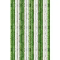 Arsvita Flauschvorhang 90x200 Unistreifen grün - weiß
