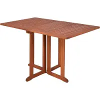 Spetebo Massivholz Gartentisch rechteckig, klappbar - Eukalyptus(eckig)