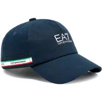 EA7 Unisex. 7X000609_AF15502 Mütze Italian Spirit navy (S), Lässig, Sportlich, Baumwolle, Sportbekleidung, Multisport, Marine