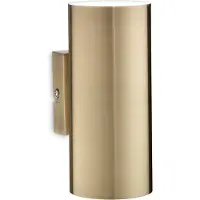 Ideal Lux Modernes Applique Look Metall Messing brüniert 2 Lichter 7W 3000K Warmes Licht