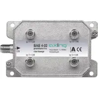 Axing BAB 4-02 - Kabelsplitter - 5 - 1006 MHz - Grau - Männlich - A - F
