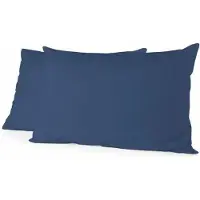 Lovely Home Blau Kissenbezüge (85 x 185 cm) - 2er Set