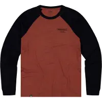 Mons Royale - T-shirt aus Merinowolle &ndash; Herren &ndash; Icon Merino Raglan LS M - Icon Merino Raglan LS M Cinnamon/Black für Herren aus Wolle -