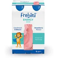 Fresenius Frebini Energy Trinknahrung für Kinder Erdbeere 4X200 ml