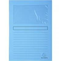Exacompta 50162E, Konventioneller Dateiordner, A4, Karton, Blau, 160 g/m², 220 mm