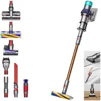 Dyson V15 Detect Extra, 2-in-1-Stabstaubsauger, Beutellos, Blau, Kupfer, Trocken, HEPA, Zyklonal