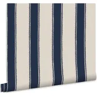 Laura Ashley Vliestapete "Denwick Streifen Midnight Seaspray" gestreift glatt 10mx52cm (ca. 5m2)