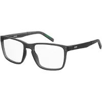 Levi's LV 5061 Herren-Brille inkl. Gläser Vollrand Quadratisch Kunststoff-Gestell 54/18/145, grau