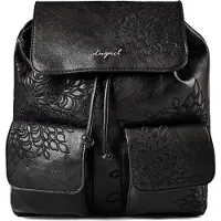 Desigual Moderner Damen Rucksack Schwarz: Vielseitig & Stilvoll mit Details