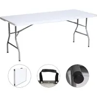 TRUTZHOLM Klapptisch 180x75x74 cm Kunststoff / Stahl Gartentisch Esstisch Campingtisch ...