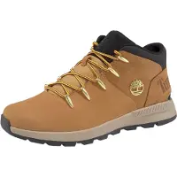 Timberland für Herren. TB0A1XVQ2311 Braune Sprint-Lederstiefel (40), Wohnung, 1 bis 3 cm, Schnürsenkel, Lässig, Gelb