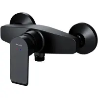 Am.pm Duscharmatur Einhebel Brausebatterie Armatur Mischbatterie Brausearmatur Brausebatterie Mischbatterie Dusche Flash FNA20022, Schwarz
