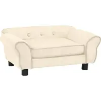 Syfax Hundesofa Creme 72x45x30 cm Plüsch