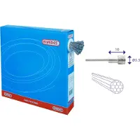 Elvedes -Bremskabel, 2000 mm, Edelstahl, Ø 1,5 mm, V-Verbinder (100 Stück)