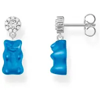 Thomas Sabo Ohrstecker mit blauen Goldbären Silber