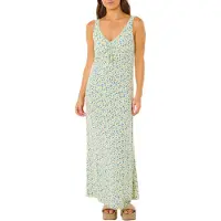 Rip Curl - Leichtes langes Kleid – Damen / Frau – Surf Side Maxi Dress - Surf Side Maxi Dress Light Yellow für Damen - Größe S - Blau