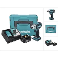 Makita DTS 141 RG1J Akku Impulsschrauber 18 V 40 Nm 1/4" Brushless + 1x Akku 6,0 Ah + Ladegerät + Makpac